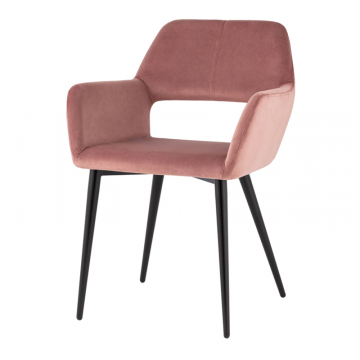 Стул Денди велюр пыльно-розовый