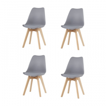 Комплект стульев FRANKFURT NEW серый 4 шт
