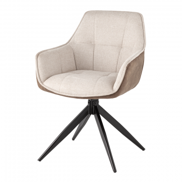 Стул обеденный Alba бежевый спинка экокожа