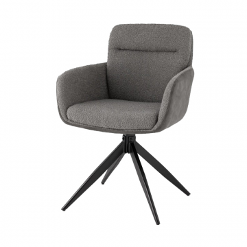 Стул обеденный Waldo серый с серой экокожей