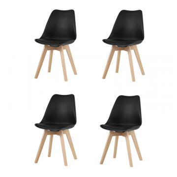 Комплект стульев FRANKFURT NEW черный 4 шт