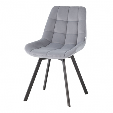 Стул вращающийся Флекс велюр велютто серый