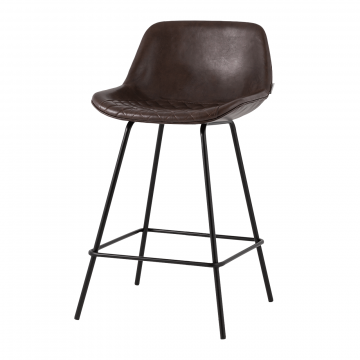 Стул полубарный Деймон экокожа коричневый