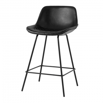 Стул полубарный Деймон экокожа черный