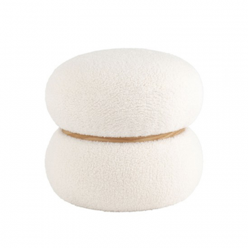 Пуф Полли L тедди белый