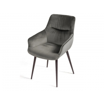 Стул Jordan, бархат пепельно-бежевый 25, опора конус