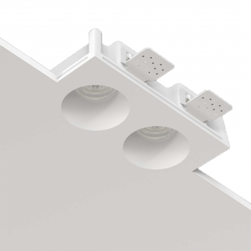 Встраиваемый потолочный гипсовый светильник QUASAR 80 DUO