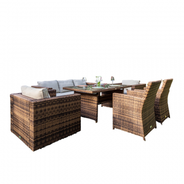 Комплект обеденный KARL PLUS  коричневого цвета