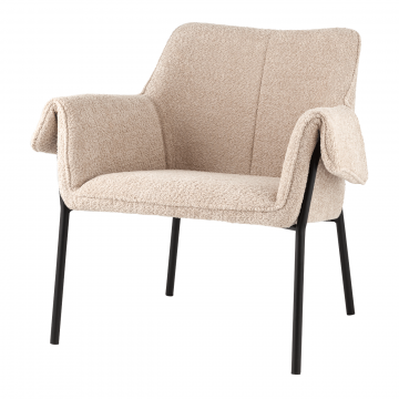 Кресло лаунж Бесс альпака бежевый