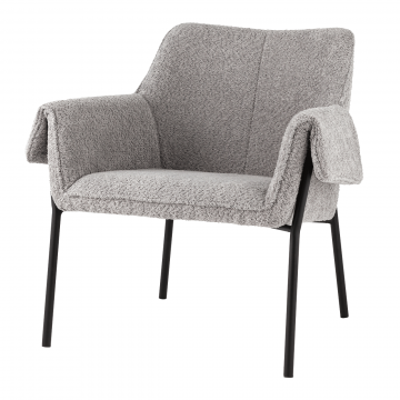 Кресло лаунж Бесс альпака серый