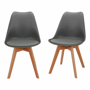 Комплект из 2-х стульев Eames Bon серый