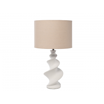 22-89170 Лампа настольная плафон кремовый d38*h67см