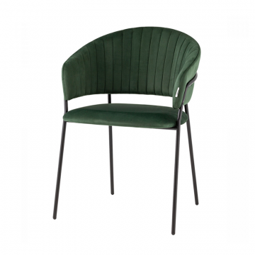 Стул Бруно велюр зелёный