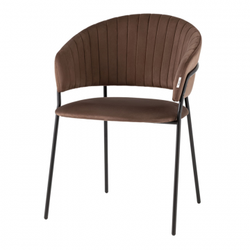 Стул Бруно велюр коричневый