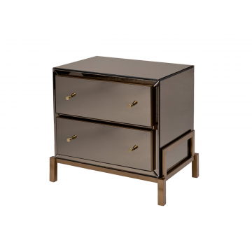 KFG170 Тумба зеркальная 2 ящика 65*45*62см