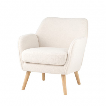 Кресло Ричи тедди белый