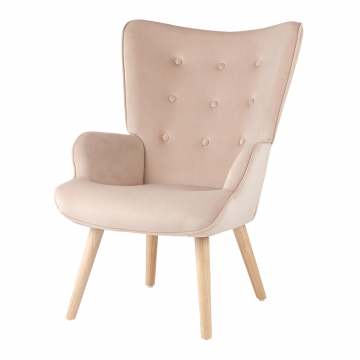 Кресло Хью велюр бежевый