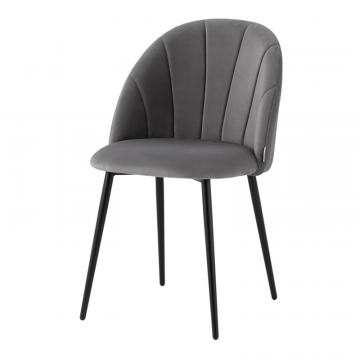Стул Логан NEW велюр серый