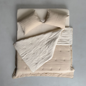 Муслиновое одеяло, цвет бежевый - 200х240 см