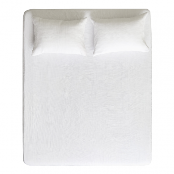 Натяжная простыня из муслина, цвет белый - 180х200х30 см