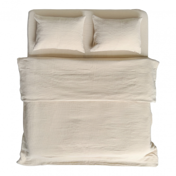 Пододеяльник из муслина, цвет слоновая кость - 200х220 см