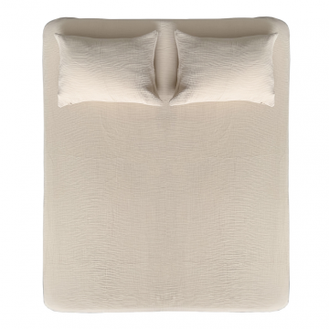 Натяжная простыня из муслина, цвет слоновая кость - 180х200х30 см