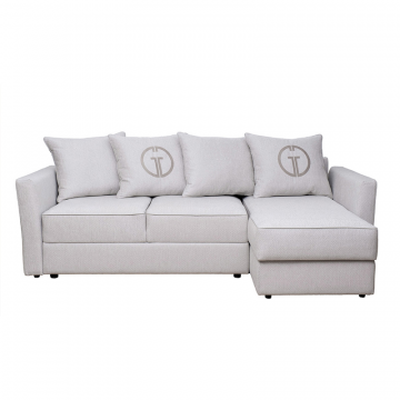 Диван Sorrento 230 с канапе трехмест.раскл (Еврокнижка) Koza3803-SVSER+Nev83 230*156*90см