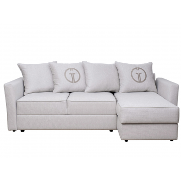 Диван Sorrento 230 с канапе трехмест.раскл (Еврокнижка) Koza3803-SVSER+Nev83 230*156*90см