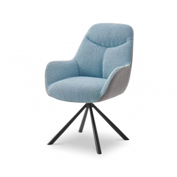 Стул Mabel, голубой/серый