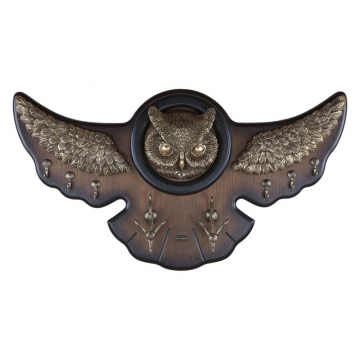 Вешалка настенная Bubo Орех Бронза