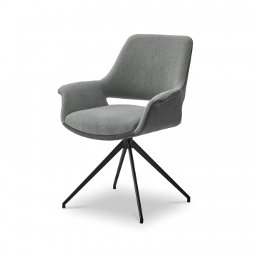 Стул Ruth, темно-серый/графит