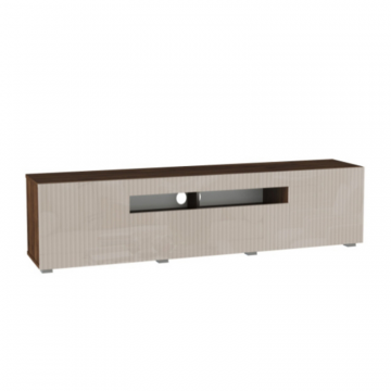 Нью-Йорк Тумба ТВ 1600 Дуб Кастелло Бренди/Кашемир глянец, исполнение 3, с рисунком