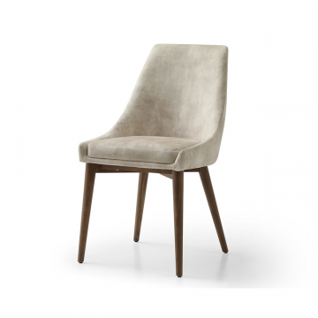 Стул Mikaela, бежевый/орех