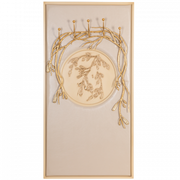 Вешалка настенная Oliva Branch Айвори Мраморное золото