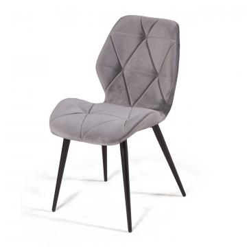 Стул Crystal, бархат светло-серый 26
