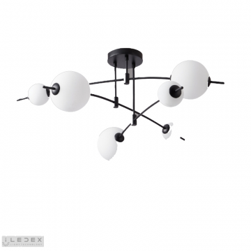 Светильник потолочный iLedex Epical 6827-6 BK+WH