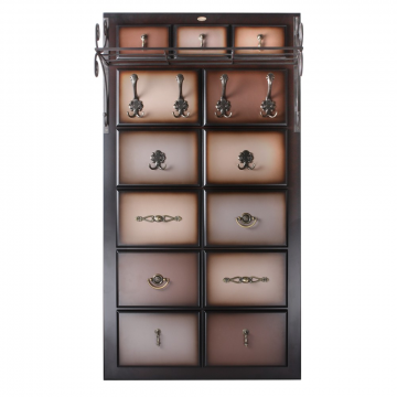 Вешалка настенная Пандора 3 Шоколад