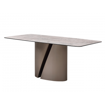 57EL-94100 Стол обеденный серый керамика 240*100*75см