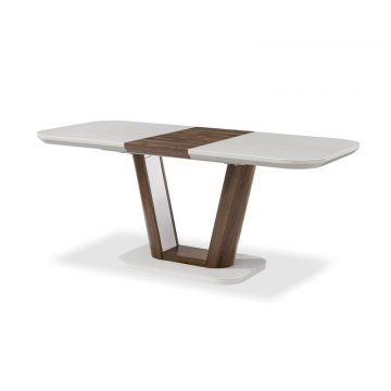 Стол раскладной Ester 120-160, бежевый/коричневый