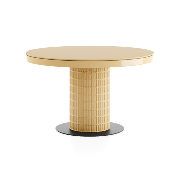 Стол круглый Клинкер-Ф П-25, D1100, Шпон, глянцевый