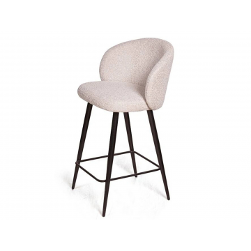 Стул полубарный Vito, букле серый / опора конус