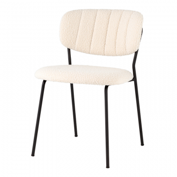 Стул Кэрол без подлокотников букле белый