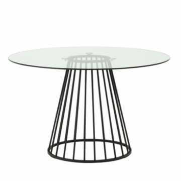 Стол обеденный Ливерпуль 120*120 стекло