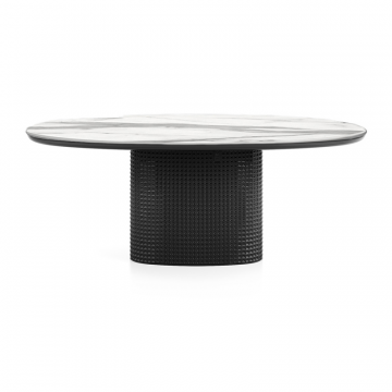 Стол Клинкер Овал - К25, 1800x950х750, Керамика, глянцевая эмаль