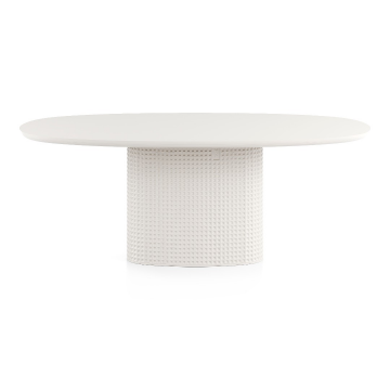 Стол Клинкер Овал - К25, 1600x1100х750, Эмаль/Лак, Матовая эмаль