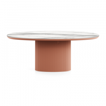 Стол Клинкер Овал - К25, 1800x950х750, Керамика, Матовая эмаль