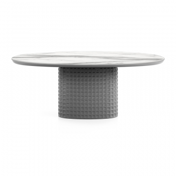 Стол Клинкер Овал - К50, 1200x950х750, Керамика, глянцевая эмаль