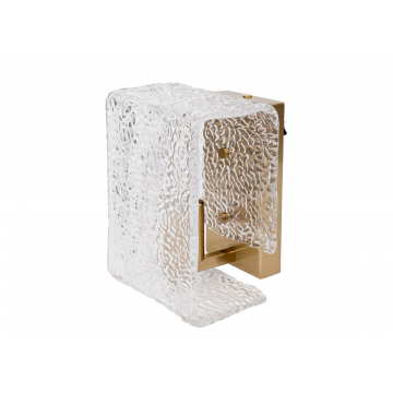 92EL-80151 Бра латунь, стекло прозр. 20*h13см