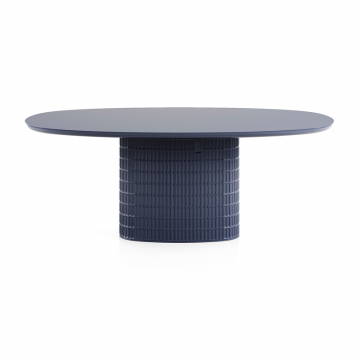 Стол Клинкер Овал - П25, 1400x1100х750, Эмаль/Лак, глянцевая эмаль