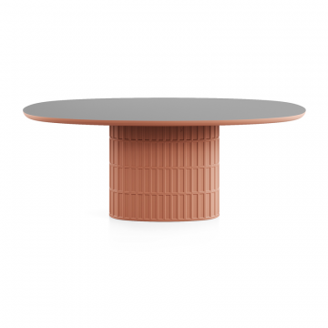 Стол Клинкер Овал - П50, 1400x1100х750, Эмаль/Лак, матовая эмаль